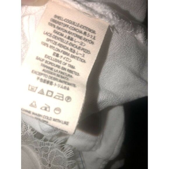 Free People Womens Movin On You OB670220 Top Wide Lace Size Small White - Picture 5 of 6